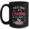 First Time Grandma Promoted To Grandma Est 2025 Mothers Day Mug | siriusteestore