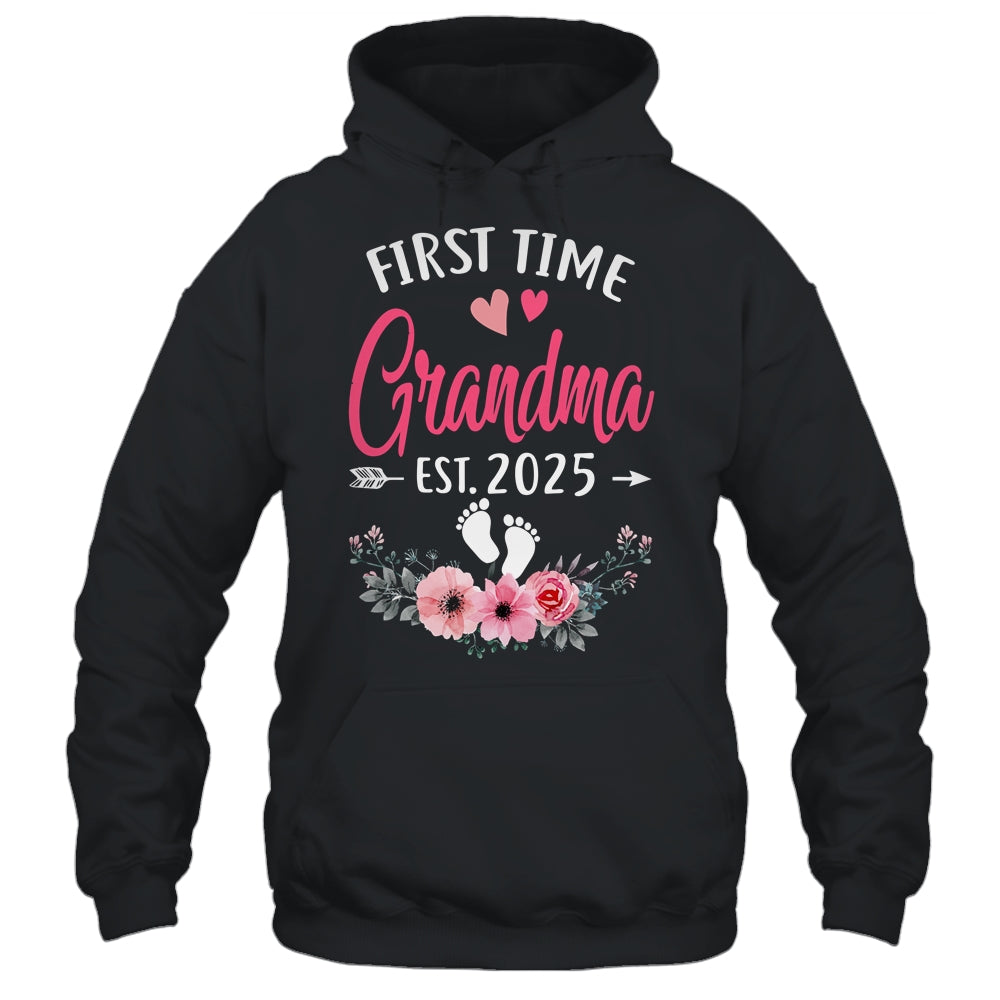 First Time Grandma Promoted To Grandma Est 2025 Mothers Day Shirt & Hoodie | siriusteestore