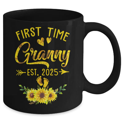 First Time Granny Est 2025 Sunflower Promoted To Granny Mug | siriusteestore