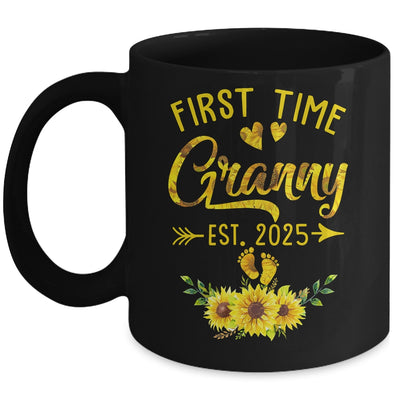 First Time Granny Est 2025 Sunflower Promoted To Granny Mug | siriusteestore
