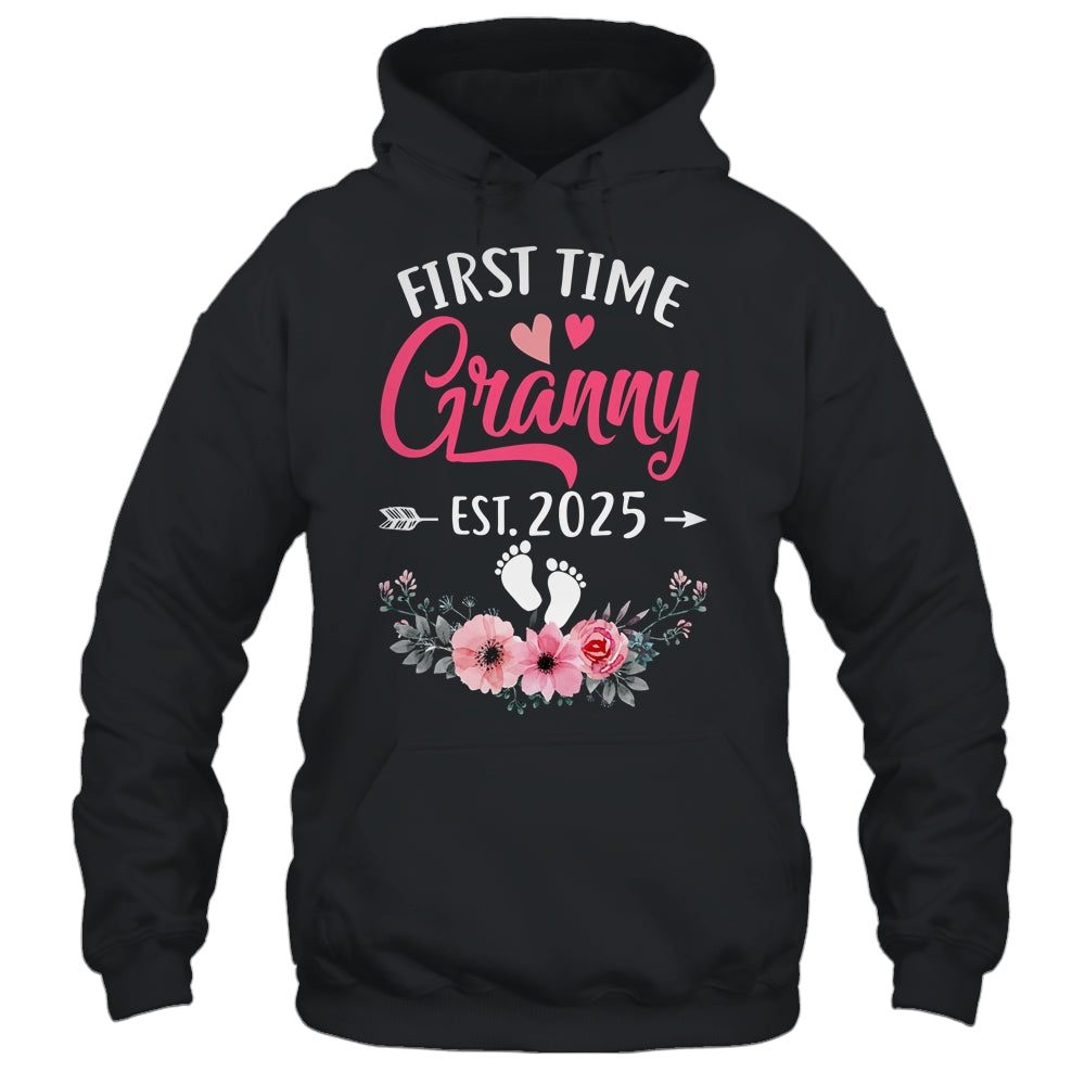 First Time Granny Promoted To Granny Est 2025 Mothers Day Shirt & Hoodie | siriusteestore