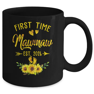 First Time Mamaw Est 2026 Sunflower Promoted To Mamaw Mug | siriusteestore