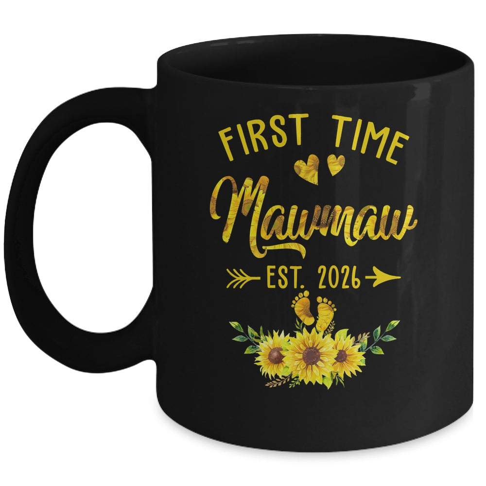 First Time Mamaw Est 2026 Sunflower Promoted To Mamaw Mug | siriusteestore