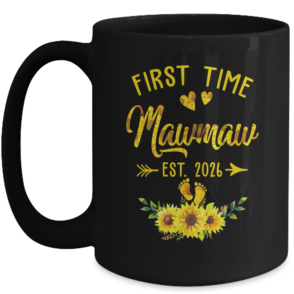 First Time Mamaw Est 2026 Sunflower Promoted To Mamaw Mug | siriusteestore