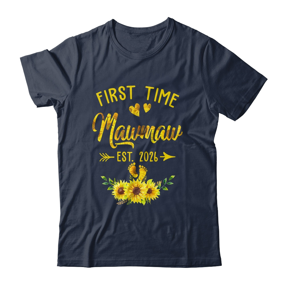 First Time Mamaw Est 2026 Sunflower Promoted To Mamaw Shirt & Tank Top | siriusteestore