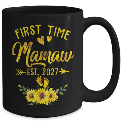 First Time Mamaw Est 2027 Sunflower Promoted To Mamaw Mug | siriusteestore