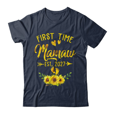 First Time Mamaw Est 2027 Sunflower Promoted To Mamaw Shirt & Tank Top | siriusteestore