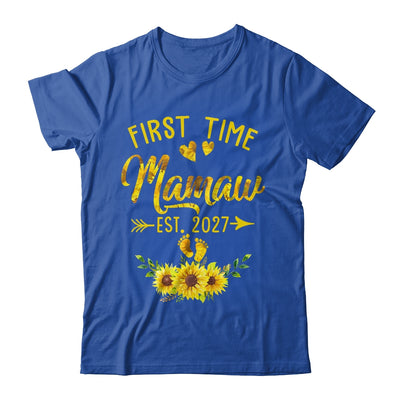 First Time Mamaw Est 2027 Sunflower Promoted To Mamaw Shirt & Tank Top | siriusteestore