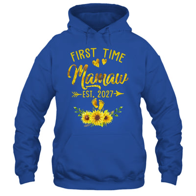 First Time Mamaw Est 2027 Sunflower Promoted To Mamaw Shirt & Tank Top | siriusteestore