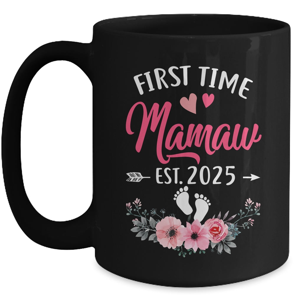 First Time Mamaw Promoted To Mamaw Est 2025 Mothers Day Mug | siriusteestore