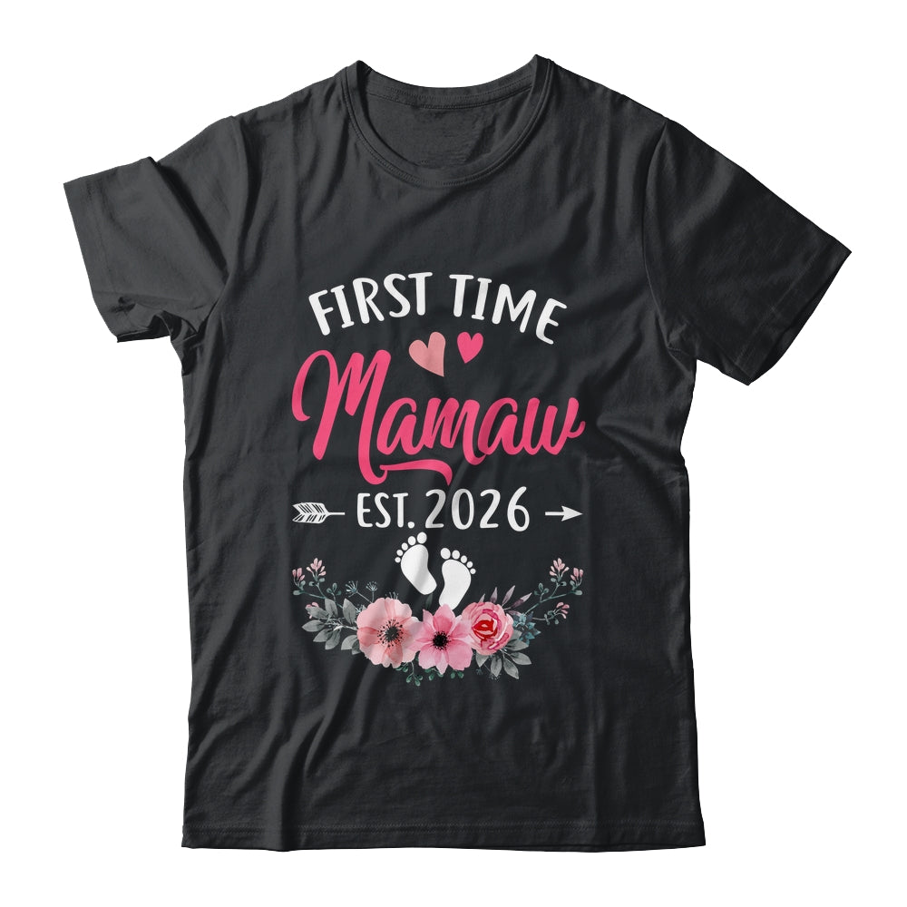 First Time Mamaw Promoted To Mamaw Est 2027 Mothers Day Shirt & Tank Top | siriusteestore