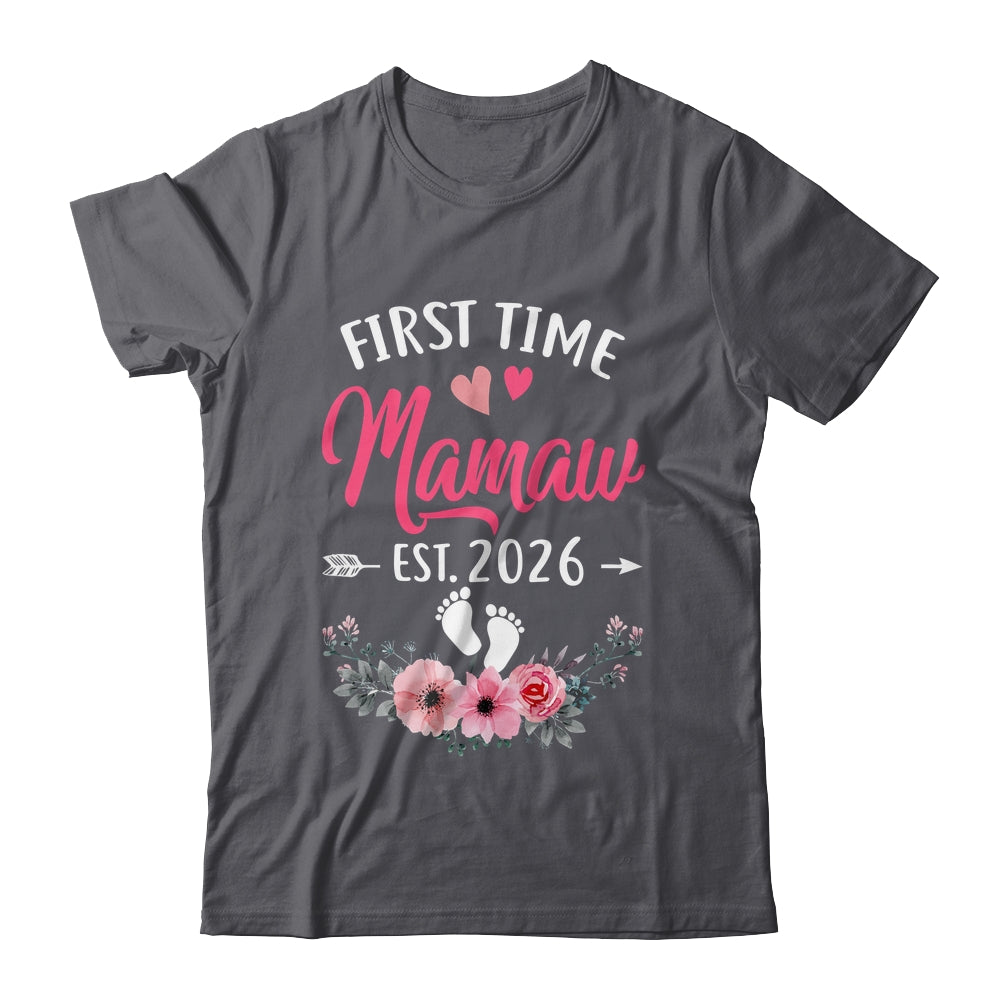 First Time Mamaw Promoted To Mamaw Est 2027 Mothers Day Shirt & Tank Top | siriusteestore