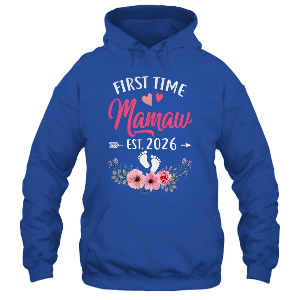 First Time Mamaw Promoted To Mamaw Est 2027 Mothers Day Shirt & Tank Top | siriusteestore