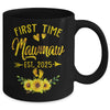 First Time Mawmaw Est 2025 Sunflower Promoted To Mawmaw Mug | siriusteestore
