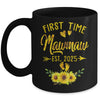 First Time Mawmaw Est 2025 Sunflower Promoted To Mawmaw Mug | siriusteestore
