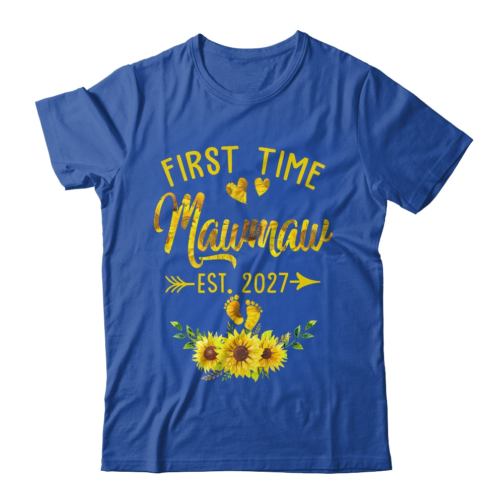 First Time Mawmaw Est 2027 Sunflower Promoted To Mawmaw Shirt & Tank Top | siriusteestore
