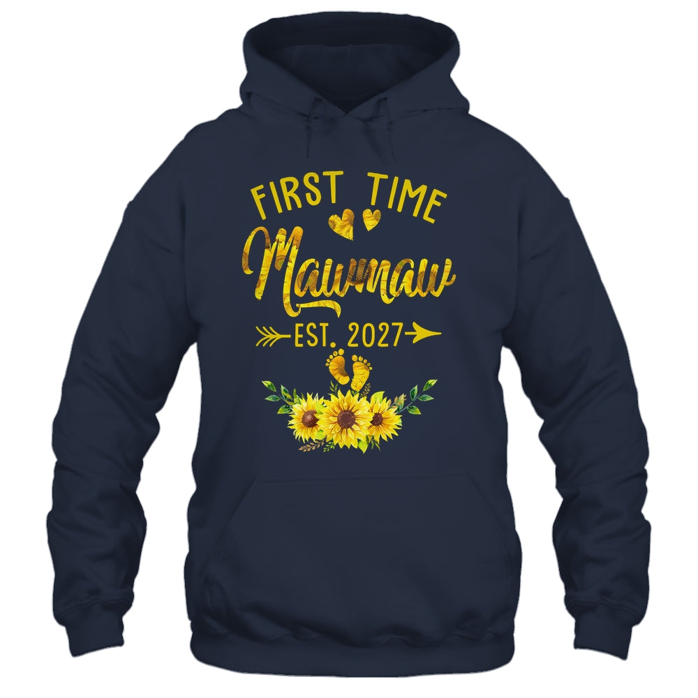 First Time Mawmaw Est 2027 Sunflower Promoted To Mawmaw Shirt & Tank Top | siriusteestore