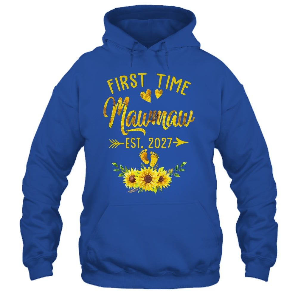 First Time Mawmaw Est 2027 Sunflower Promoted To Mawmaw Shirt & Tank Top | siriusteestore
