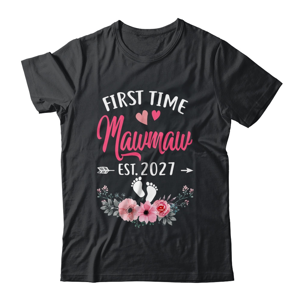 First Time Mawmaw Promoted To Mawmaw Est 2027 Mothers Day Shirt & Tank Top | siriusteestore