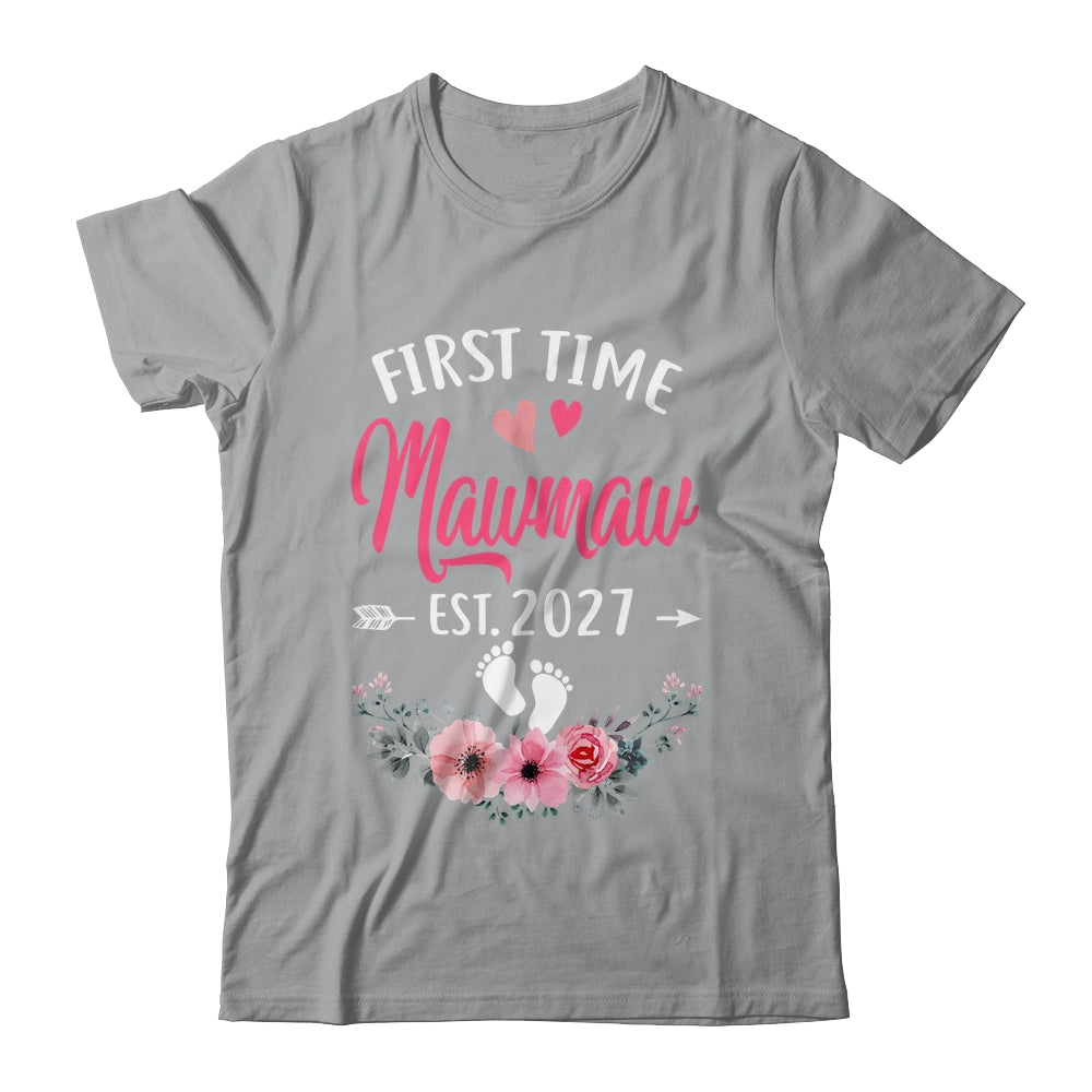 First Time Mawmaw Promoted To Mawmaw Est 2027 Mothers Day Shirt & Tank Top | siriusteestore