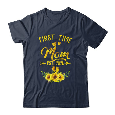 First Time Mom Est 2026 Sunflower Promoted To Mom Shirt & Tank Top | siriusteestore