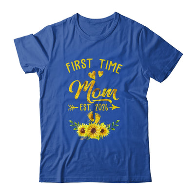 First Time Mom Est 2026 Sunflower Promoted To Mom Shirt & Tank Top | siriusteestore