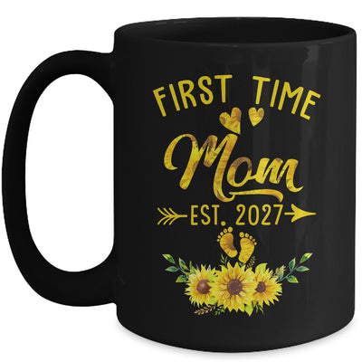 First Time Mom Est 2027 Sunflower Promoted To Mom Mug | siriusteestore