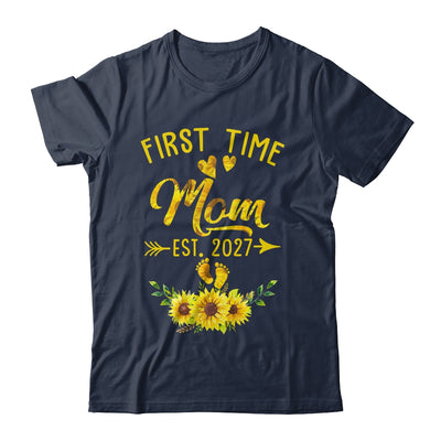 First Time Mom Est 2027 Sunflower Promoted To Mom Shirt & Tank Top | siriusteestore