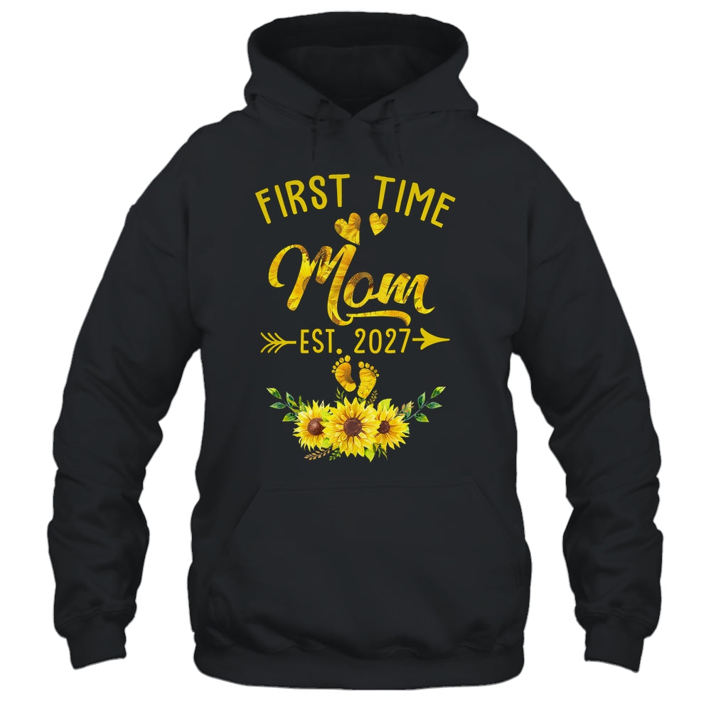 First Time Mom Est 2027 Sunflower Promoted To Mom Shirt & Tank Top | siriusteestore