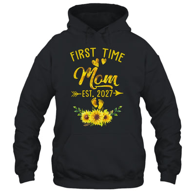 First Time Mom Est 2027 Sunflower Promoted To Mom Shirt & Tank Top | siriusteestore