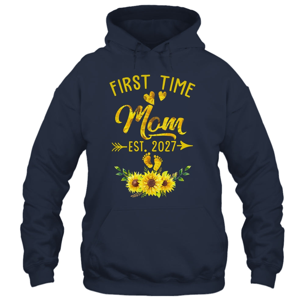 First Time Mom Est 2027 Sunflower Promoted To Mom Shirt & Tank Top | siriusteestore