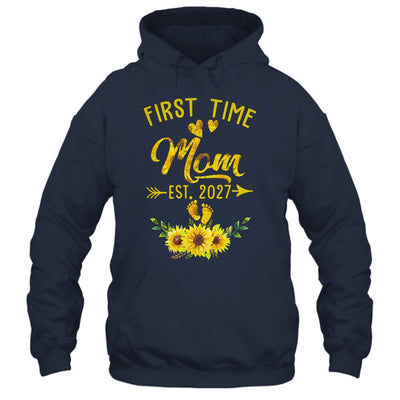 First Time Mom Est 2027 Sunflower Promoted To Mom Shirt & Tank Top | siriusteestore