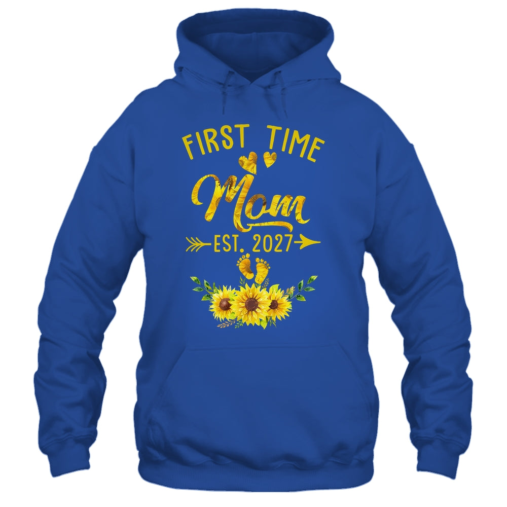 First Time Mom Est 2027 Sunflower Promoted To Mom Shirt & Tank Top | siriusteestore