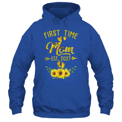 First Time Mom Est 2027 Sunflower Promoted To Mom Shirt & Tank Top | siriusteestore