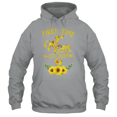 First Time Mom Est 2027 Sunflower Promoted To Mom Shirt & Tank Top | siriusteestore