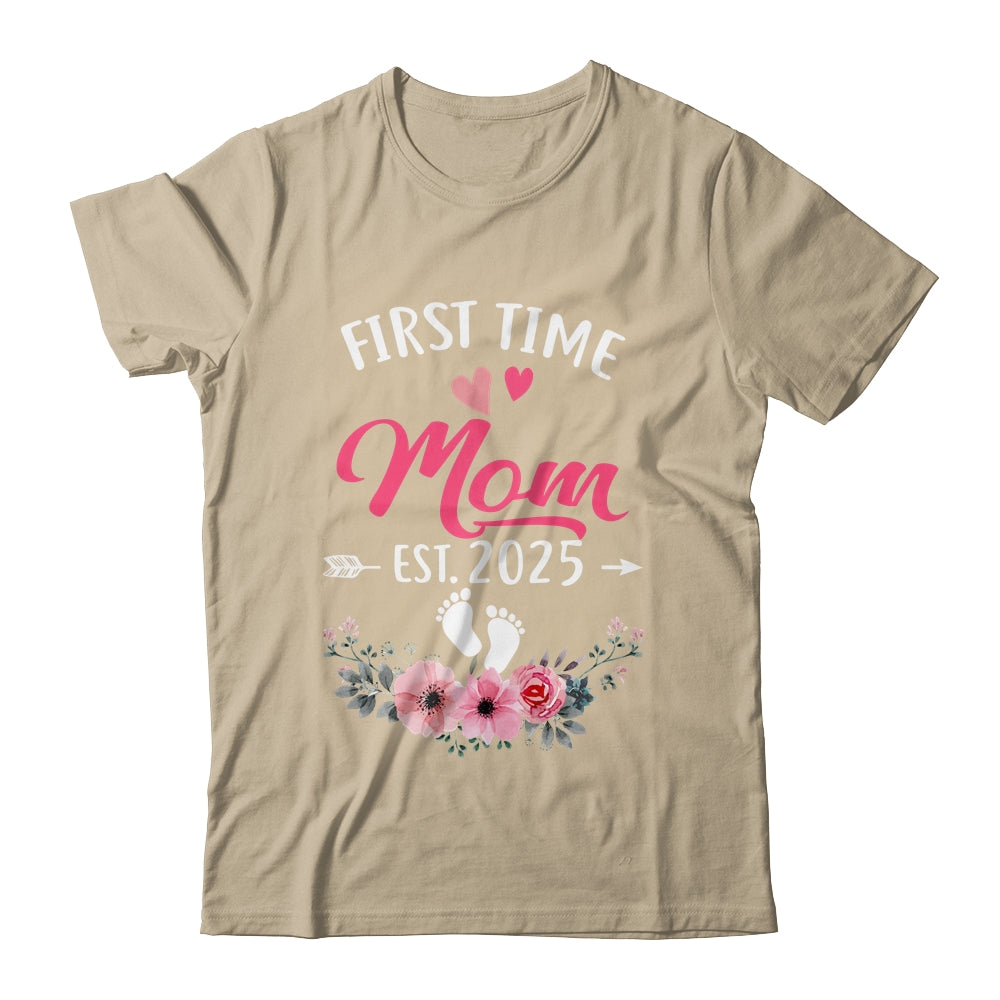 First Time Mom Promoted To Mom Est 2025 Mothers Day Shirt & Hoodie | siriusteestore