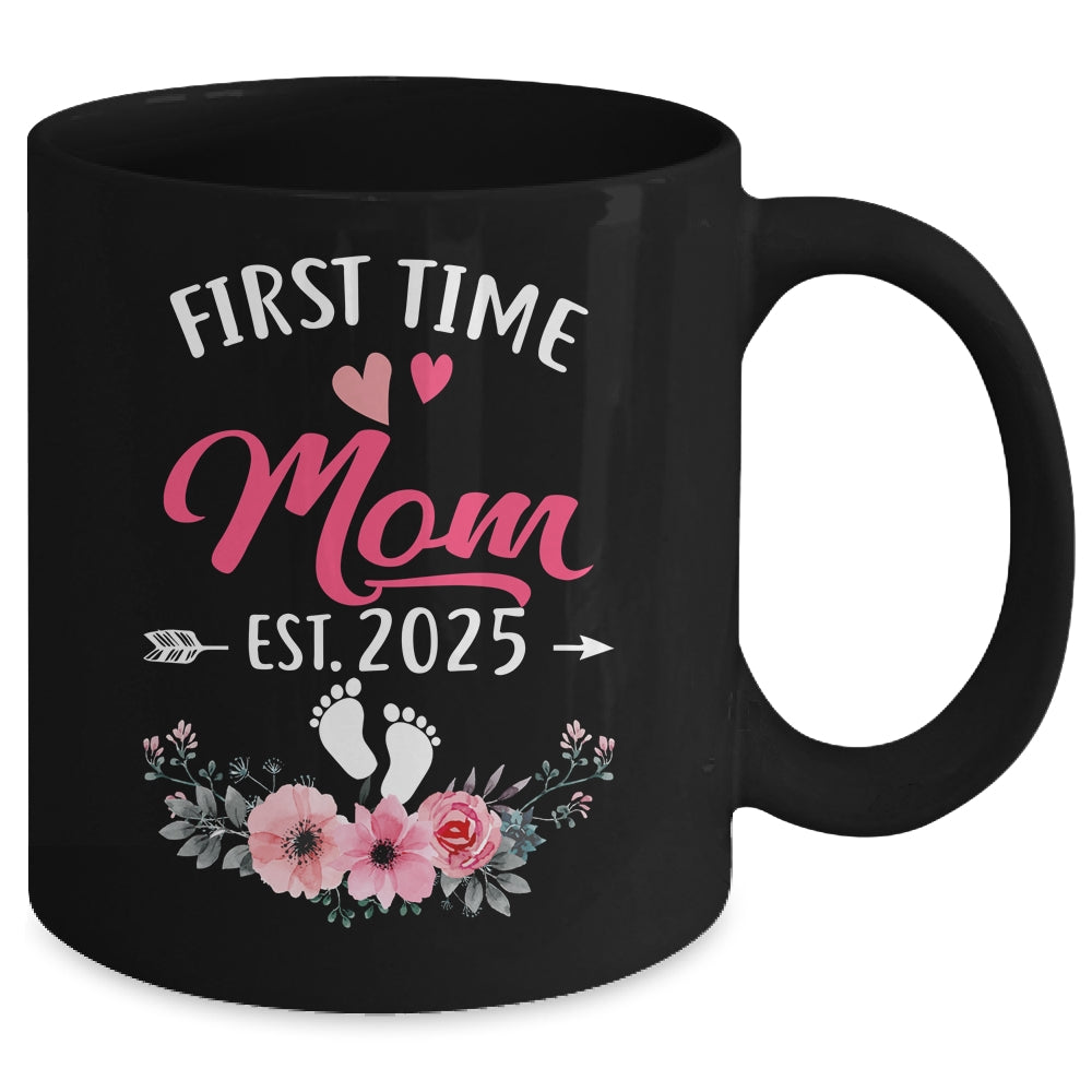 First Time Mom Promoted To Mom Est 2025 Mothers Day Mug | siriusteestore