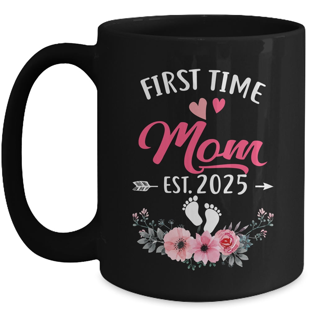 First Time Mom Promoted To Mom Est 2025 Mothers Day Mug | siriusteestore