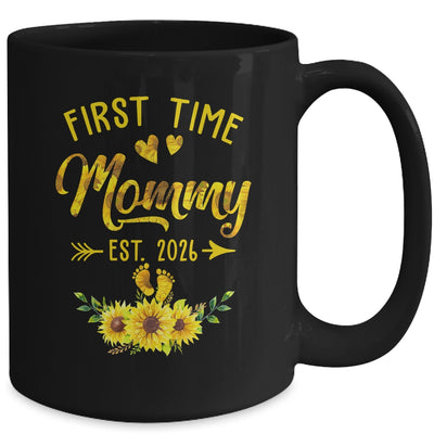 First Time Mommy Est 2026 Sunflower Promoted To Mommy Mug | siriusteestore