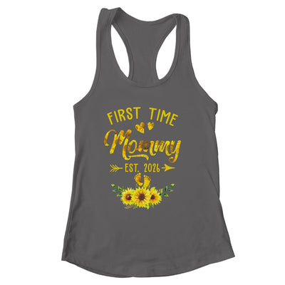 First Time Mommy Est 2026 Sunflower Promoted To Mommy Shirt & Tank Top | siriusteestore