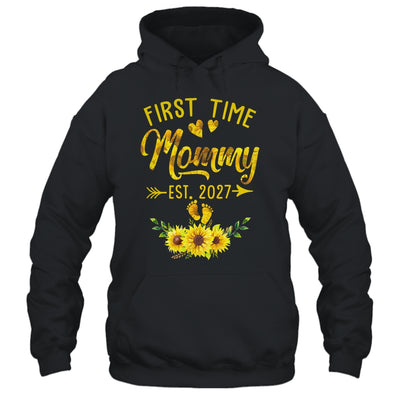 First Time Mommy Est 2027 Sunflower Promoted To Mommy Shirt & Tank Top | siriusteestore