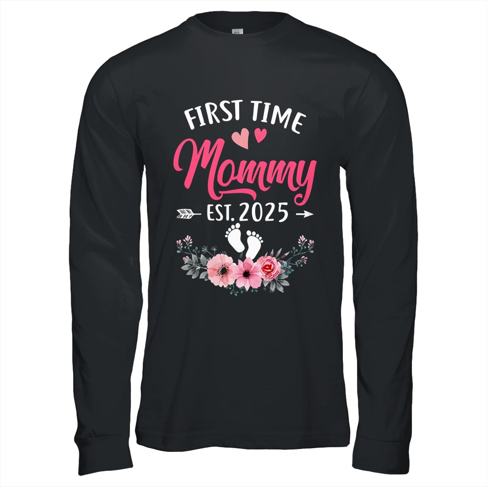 First Time Mommy Promoted To Mommy Est 2025 Mothers Day Shirt & Hoodie | siriusteestore