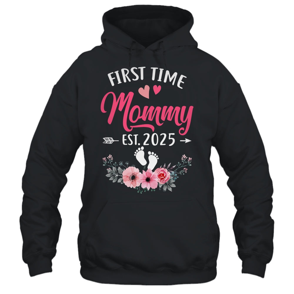 First Time Mommy Promoted To Mommy Est 2025 Mothers Day Shirt & Hoodie | siriusteestore