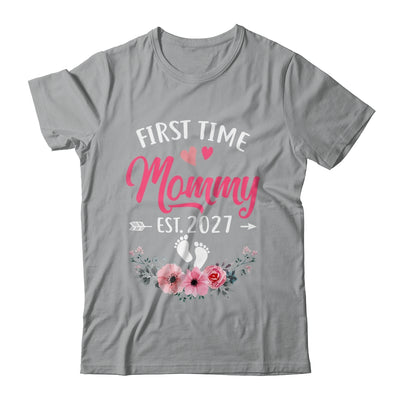 First Time Mommy Promoted To Mommy Est 2027 Mothers Day Shirt & Tank Top | siriusteestore