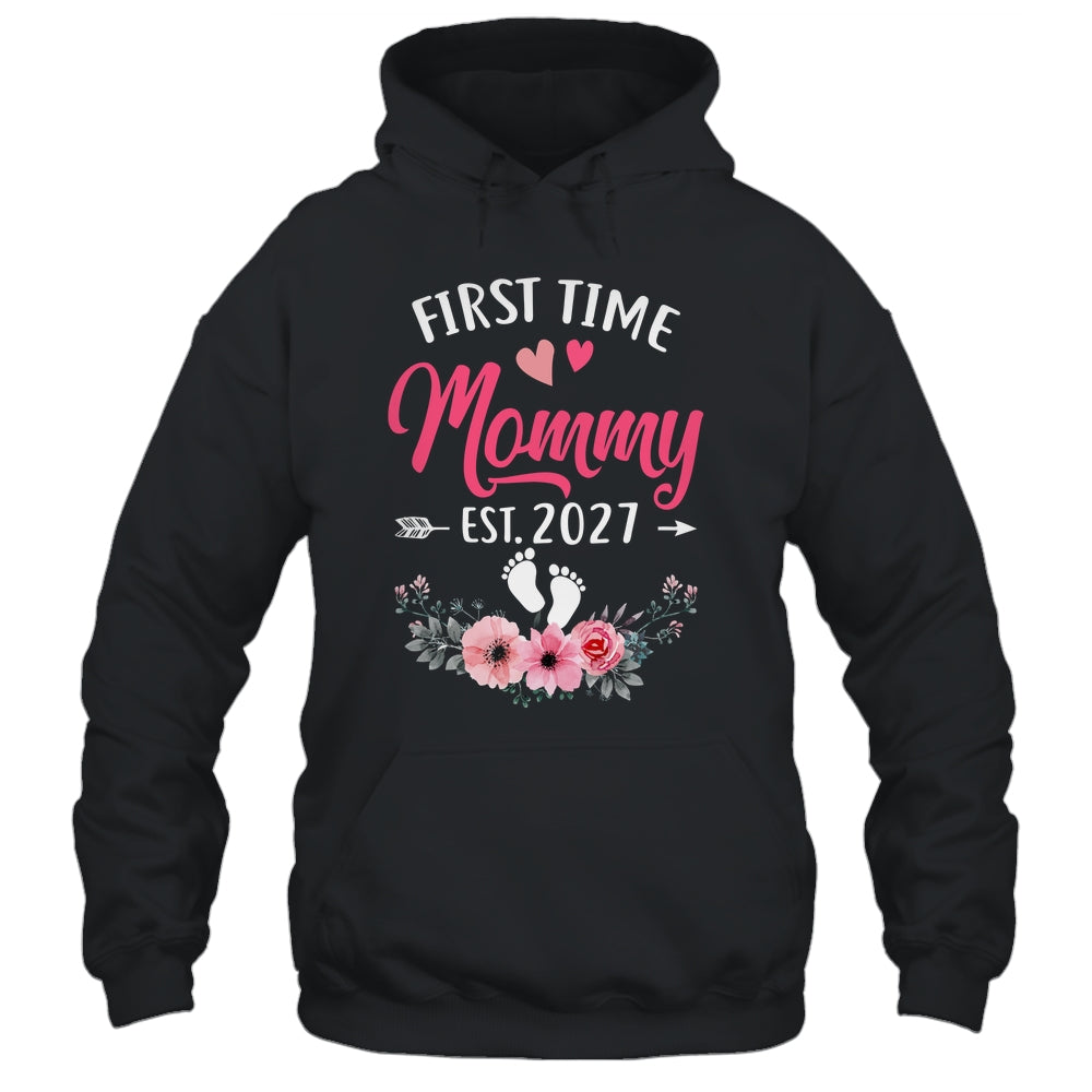 First Time Mommy Promoted To Mommy Est 2027 Mothers Day Shirt & Tank Top | siriusteestore