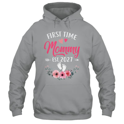 First Time Mommy Promoted To Mommy Est 2027 Mothers Day Shirt & Tank Top | siriusteestore