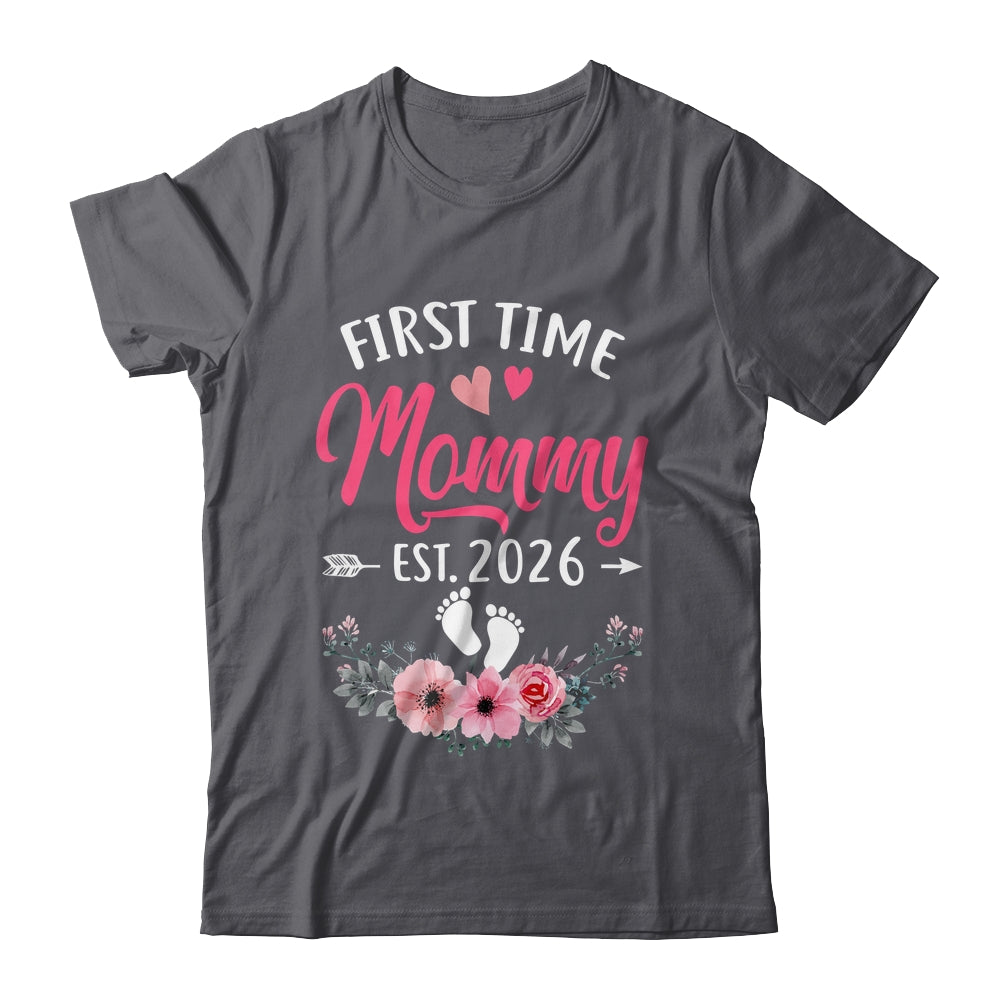 First Time Mommy Promoted To Mommy Est 2027 Mothers Day Shirt & Tank Top | siriusteestore