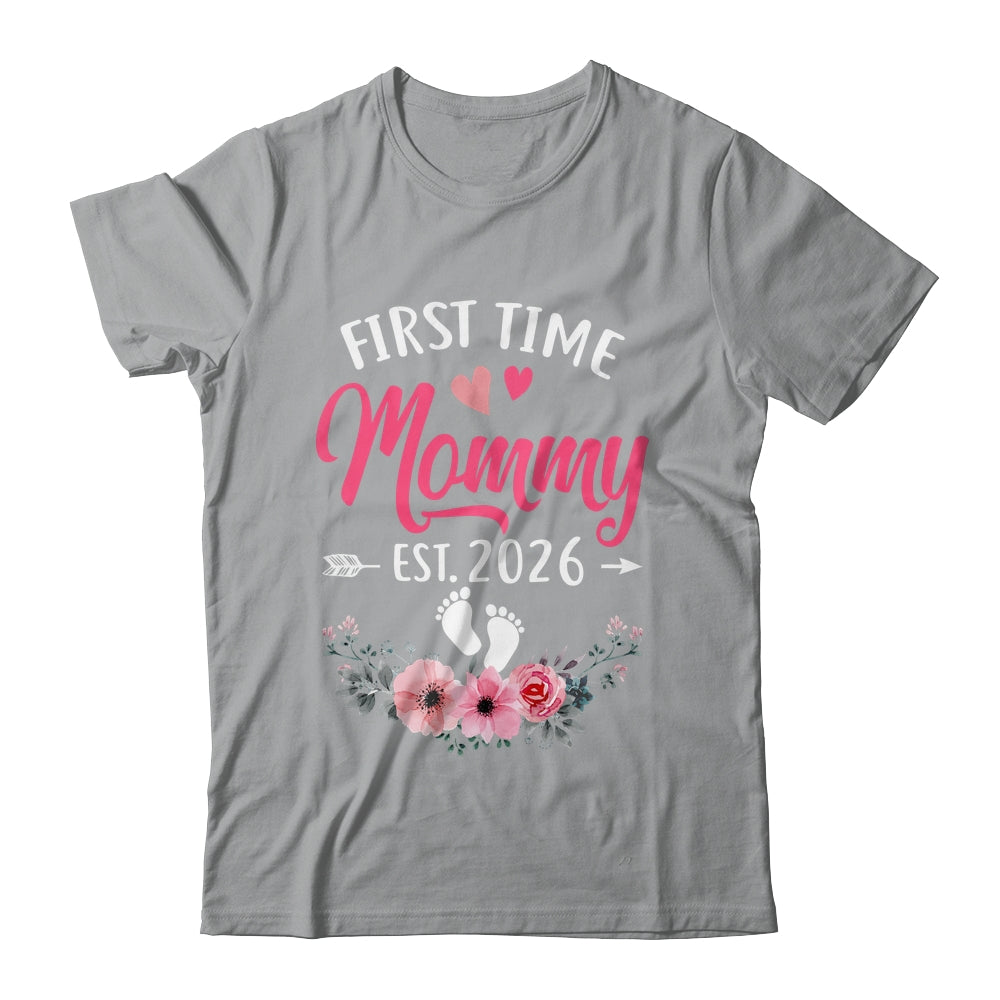 First Time Mommy Promoted To Mommy Est 2027 Mothers Day Shirt & Tank Top | siriusteestore
