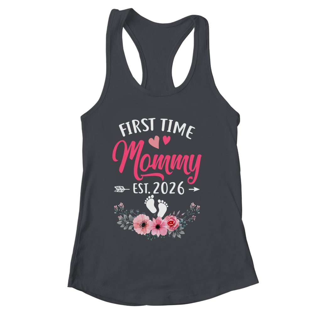 First Time Mommy Promoted To Mommy Est 2027 Mothers Day Shirt & Tank Top | siriusteestore