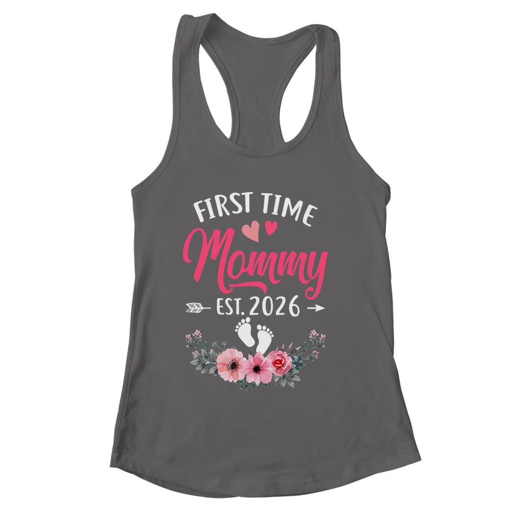 First Time Mommy Promoted To Mommy Est 2027 Mothers Day Shirt & Tank Top | siriusteestore